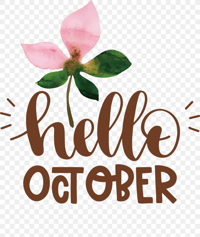 Hello October October, PNG, 2525x3000px, Hello October, Biology, Cut Flowers, Flower, Logo Download Free