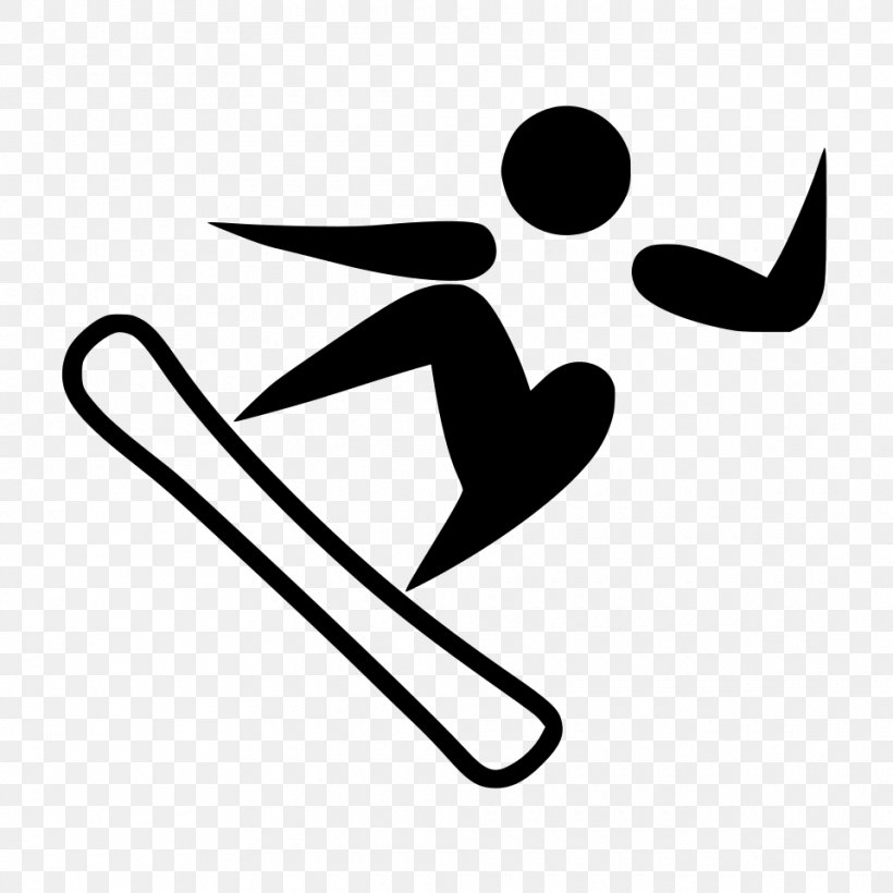 2018 Winter Olympics Snowboarding At The 2018 Olympic Winter Games 2014 Winter Olympics 2006 Winter Olympics, PNG, 960x960px, 2014 Winter Olympics, Area, Black And White, Olympic Sports, Pictogram Download Free