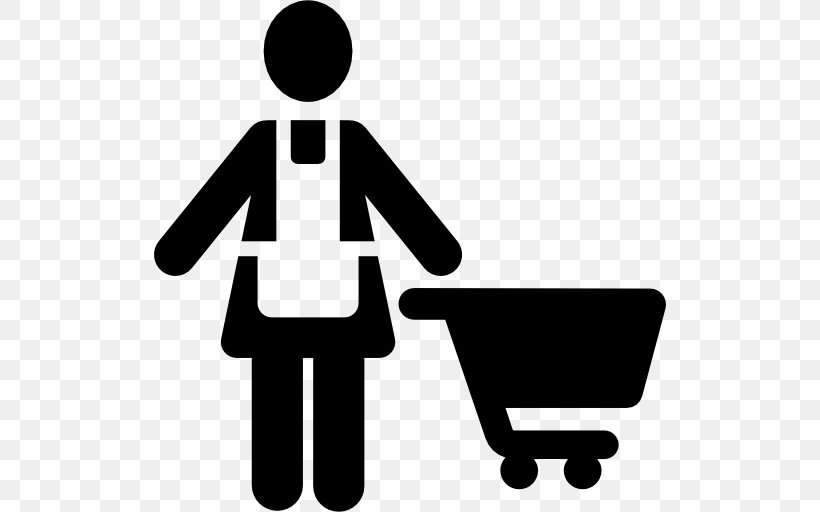 Download Woman Shopping Cart, PNG, 512x512px, Woman, Area, Artwork, Avatar, Black And White Download Free