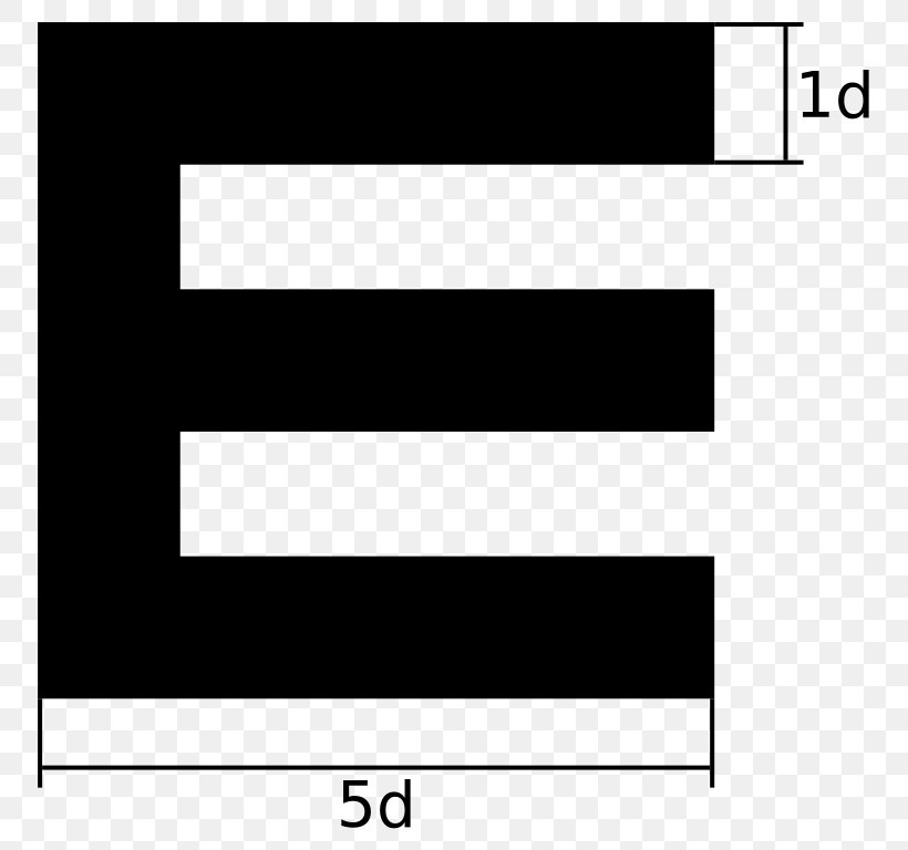 E Chart Sehtest Sehzeichen Landolt C Snellen Chart, PNG, 792x768px, Sehtest, Area, Black, Black And White, Brand Download Free
