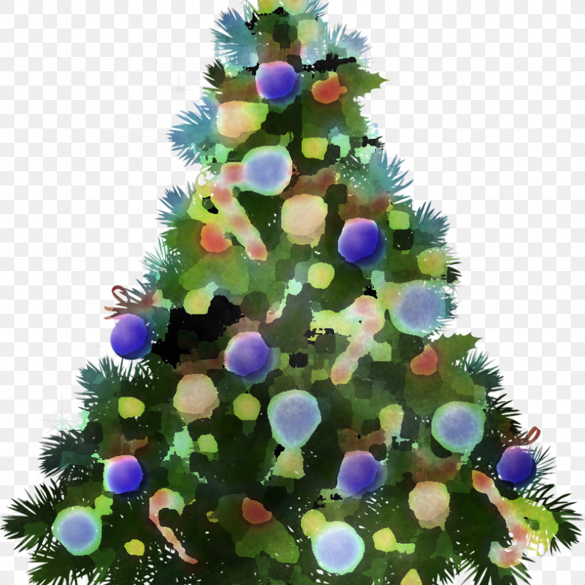Christmas Tree, PNG, 834x834px, Christmas Tree, American Larch, Branch, Christmas, Christmas Decoration Download Free