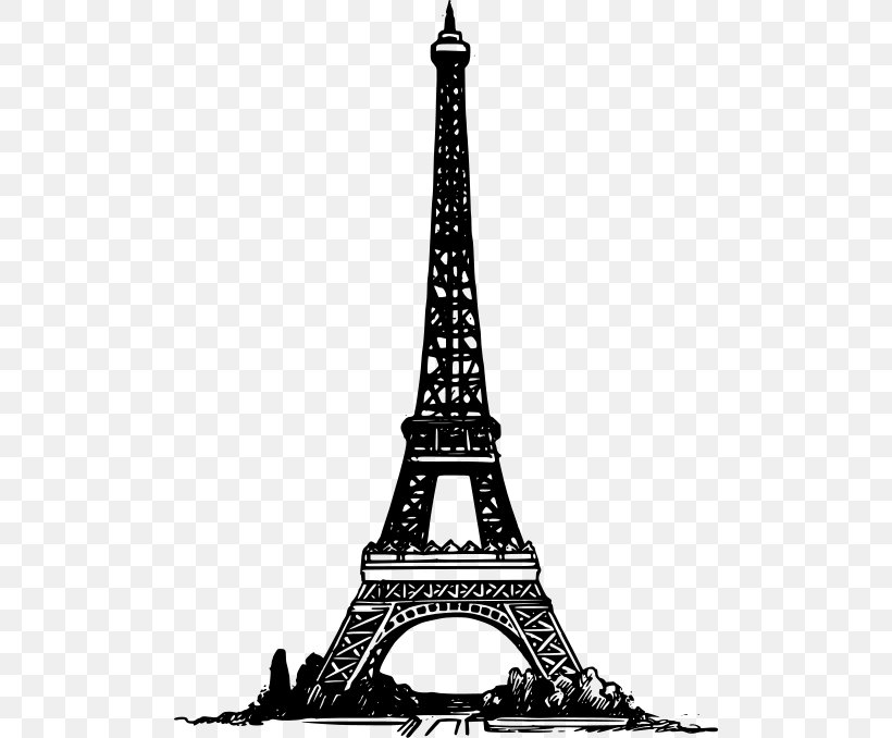 Eiffel Tower Electricity Art Clip Art, PNG, 500x678px, Eiffel Tower, Architecture, Art, Black And White, Building Download Free