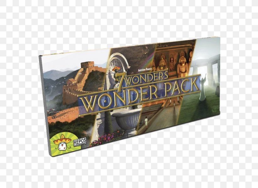 Repos Production 7 Wonders: Wonder Pack Expansion New7Wonders Of The World Game, PNG, 600x600px, 7 Wonders, Advertising, Banner, Board Game, Card Game Download Free