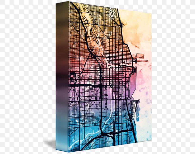 Urban Home Builders Graphic Design Art Poster, PNG, 469x650px, Art, Canvas, Chicago, Glass, Graphic Arts Download Free
