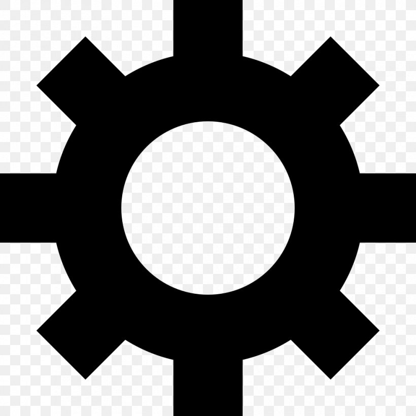 Gear Clip Art, PNG, 980x980px, Gear, Black And White, Computer Monitors, Hardware Accessory, Symbol Download Free