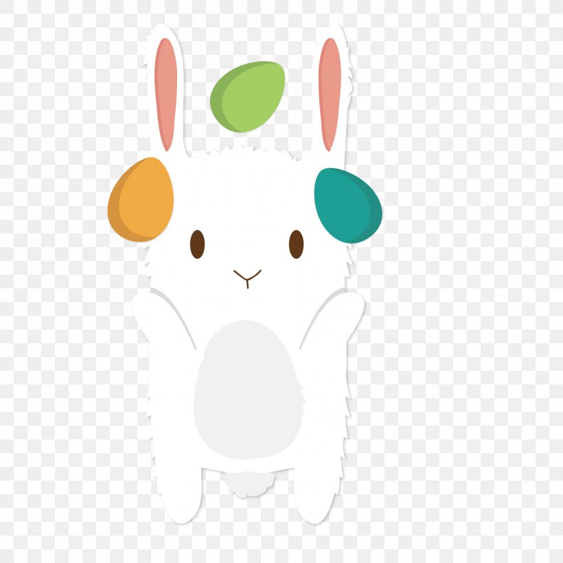 Easter Bunny Rabbit Text Illustration, PNG, 1875x1875px, Easter Bunny, Cartoon, Easter, Grass, Green Download Free