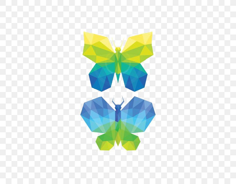 Butterfly Geometry Polygon, PNG, 480x640px, Butterfly, Animal, Art, Butterflies And Moths, Color Download Free