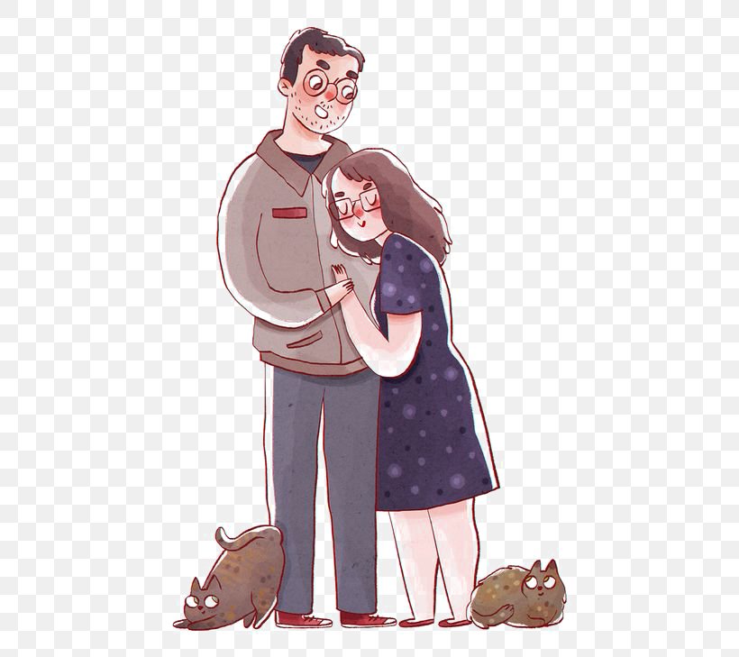 Cartoon Drawing Couple Watercolor Painting Illustration, PNG, 564x729px, Cartoon, Animation, Art, Couple, Drawing Download Free