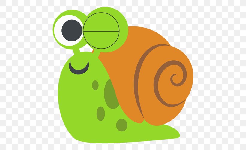 Snail Emoji Text Messaging GitHub, PNG, 500x500px, Snail, Amphibian, Cartoon, Emoji, Frog Download Free