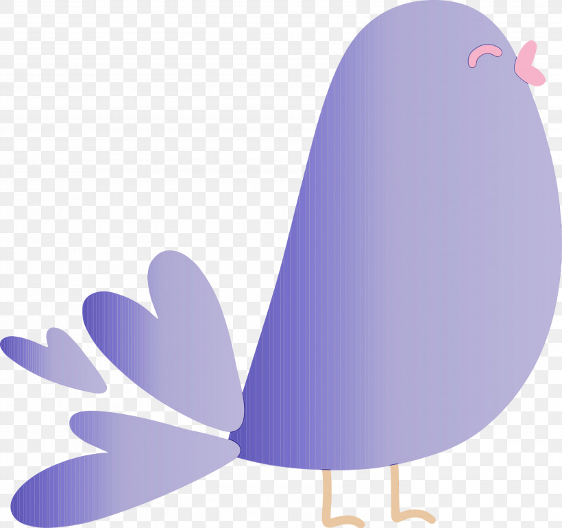 Violet Purple, PNG, 3000x2820px, Cute Cartoon Bird, Paint, Purple, Violet, Watercolor Download Free