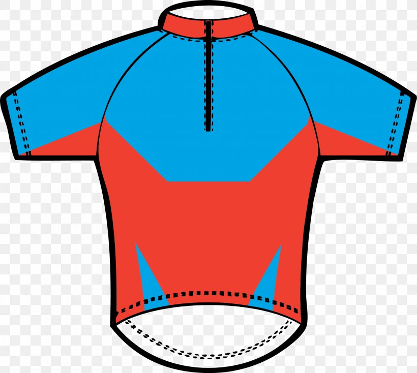 Cycling Jersey Blue Red T-shirt, PNG, 2262x2026px, Jersey, Area, Artwork, Blue, Clothing Download Free