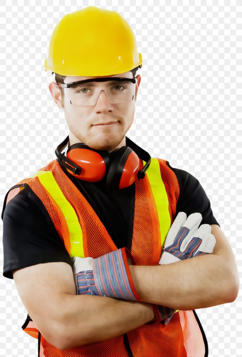 Hard Hat Personal Protective Equipment High-visibility Clothing Hat Construction Worker, PNG, 1648x2428px, Watercolor, Construction Worker, Engineer, Fashion Accessory, Hard Hat Download Free