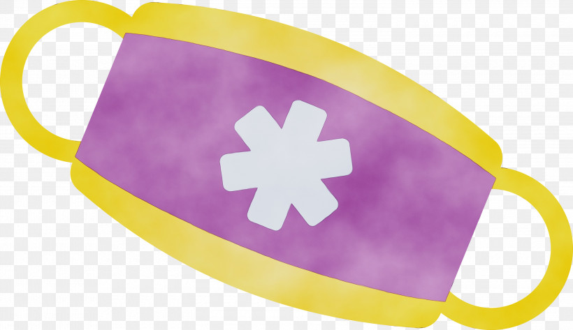 Purple Violet Yellow Pink Magenta, PNG, 3000x1731px, Medical Mask, Headband, Headgear, Magenta, Paint Download Free