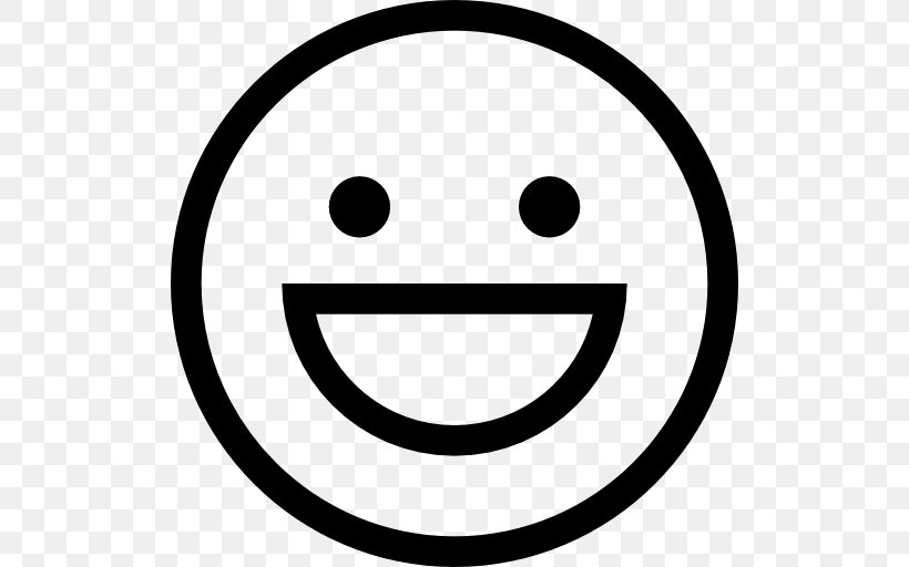 Smiley Emoticon, PNG, 512x512px, Smiley, Area, Black And White, Emoji, Emoticon Download Free