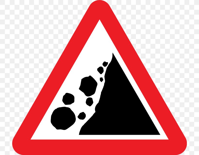 Traffic Sign Rock Warning Sign United Kingdom, PNG, 720x636px, Traffic Sign, Games, Road, Road Signs In The United Kingdom, Rock Download Free