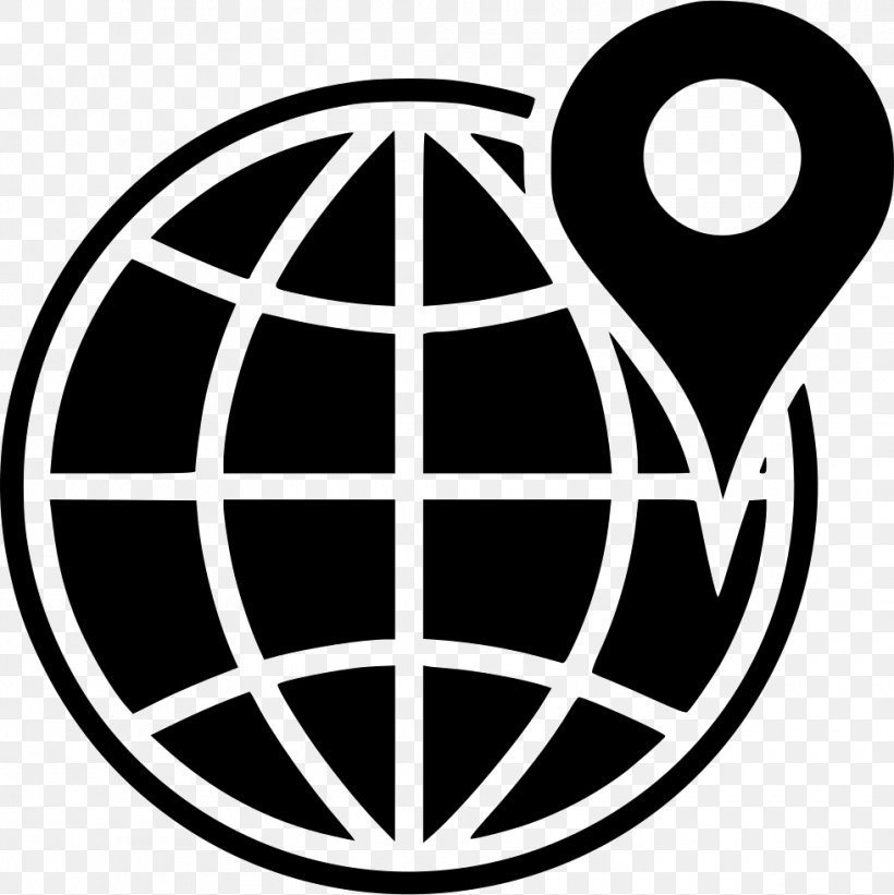 Globe Vector Graphics World Illustration, PNG, 980x982px, Globe, Blackandwhite, Emblem, Icon Design, Logo Download Free