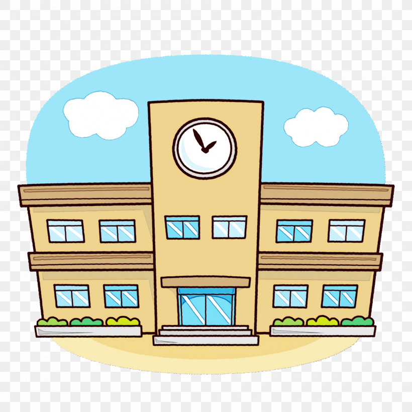 Property Cartoon House Real Estate Building, PNG, 2000x2000px, School Supplies, Building, Cartoon, Home, House Download Free