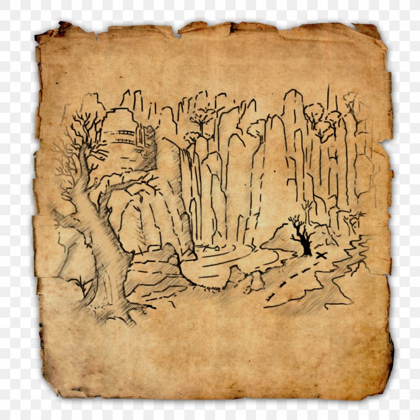 The Elder Scrolls Online The Elder Scrolls II: Daggerfall Treasure Map, PNG, 1024x1024px, Elder Scrolls Online, Buried Treasure, Carnivoran, Elder Scrolls, Elder Scrolls Ii Daggerfall Download Free