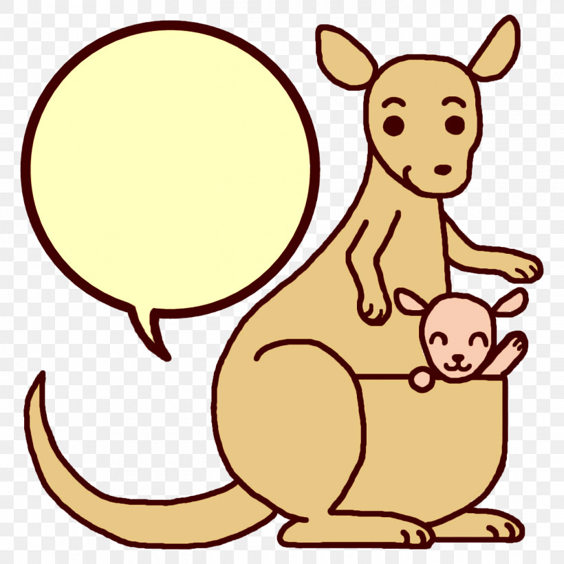 Macropods Dog Cartoon Tail Area, PNG, 1400x1400px, Animal Frame, Area, Behavior, Cartoon, Cartoon Frame Download Free