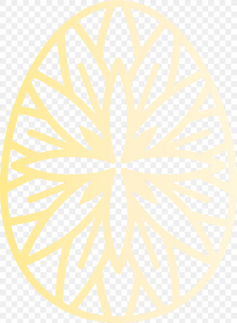 Yellow Circle Pattern Symmetry, PNG, 2206x3000px, Easter Floral Egg, Circle, Easter Day, Paint, Symmetry Download Free