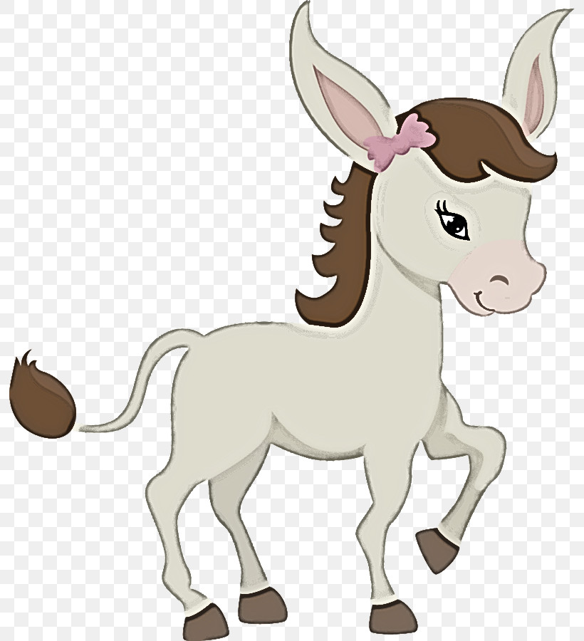 Cartoon Animal Figure Livestock Tail Burro, PNG, 794x900px, Cartoon, Animal Figure, Burro, Colt, Foal Download Free