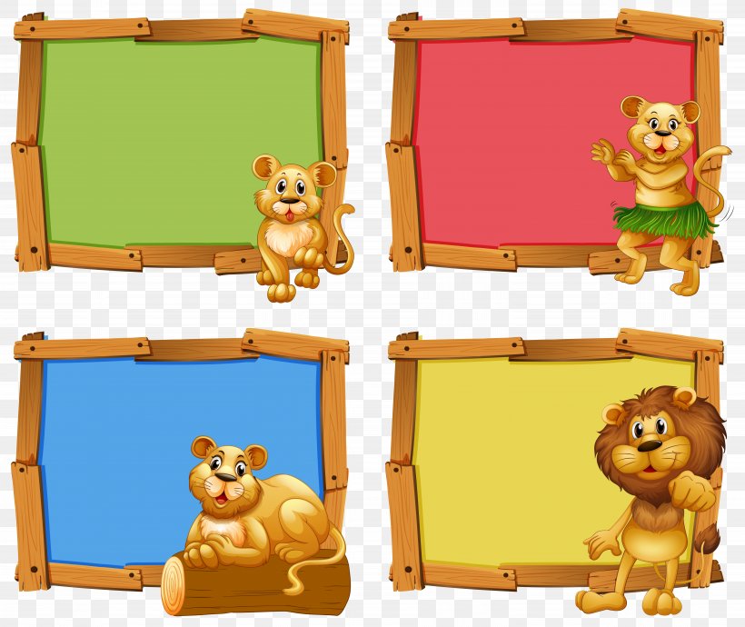 Picture Frame Royalty-free Illustration, PNG, 8409x7080px, Picture Frame, Animal, Box, Cuteness, Drawing Download Free