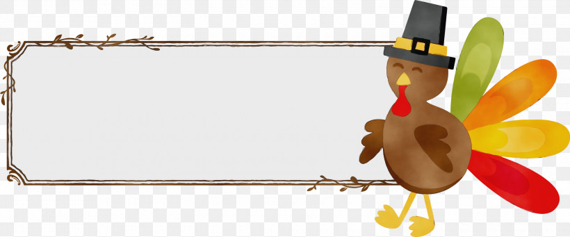 Thanksgiving Turkey, PNG, 3000x1250px, Thanksgiving Banner, Cartoon, Chicken, Icon Design, Paint Download Free