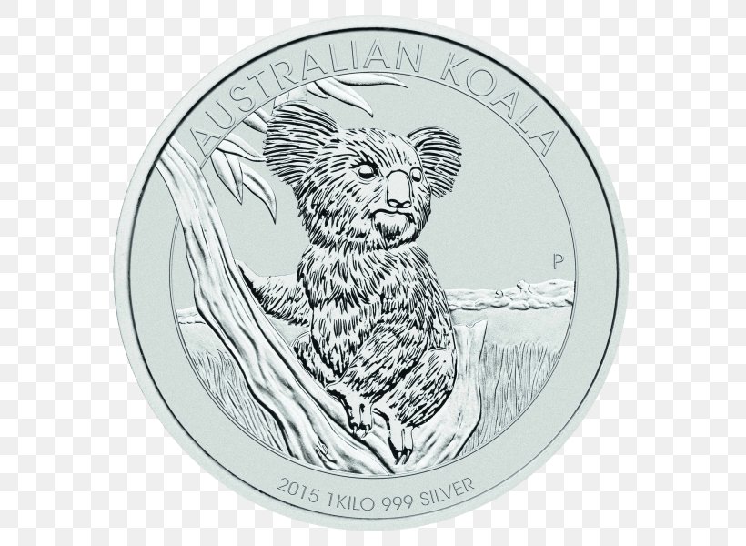Perth Mint Koala Bullion Coin Silver, PNG, 601x600px, Perth Mint, Australian One Dollar Coin, Australian Silver Kookaburra, Australian Tencent Coin, Bullion Coin Download Free