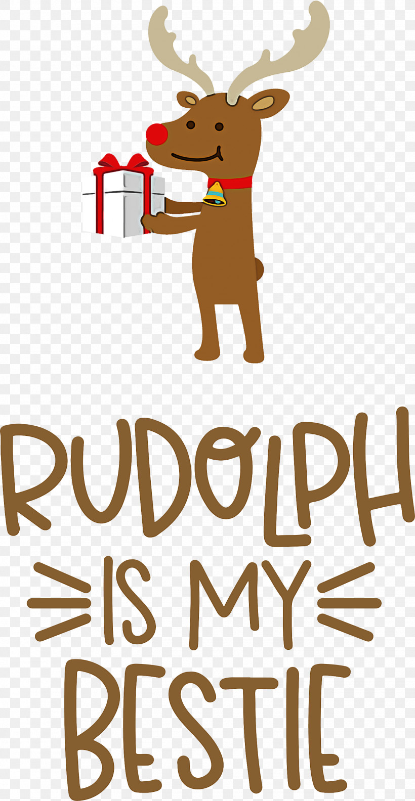 Rudolph Is My Bestie Rudolph Deer, PNG, 1552x2999px, Rudolph Is My Bestie, Biology, Cartoon, Character, Christmas Download Free