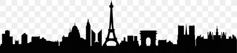 Skyline Hotel Paris Inn Group Silhouette Organization, PNG, 1089x248px, Skyline, Black And White, City, France, Hotel Download Free