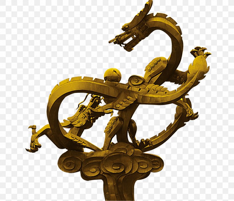 Dragon Dark Golden Statue, PNG, 930x800px, Dragon, Anchor, Brass, Bronze, Chinese Dragon Download Free