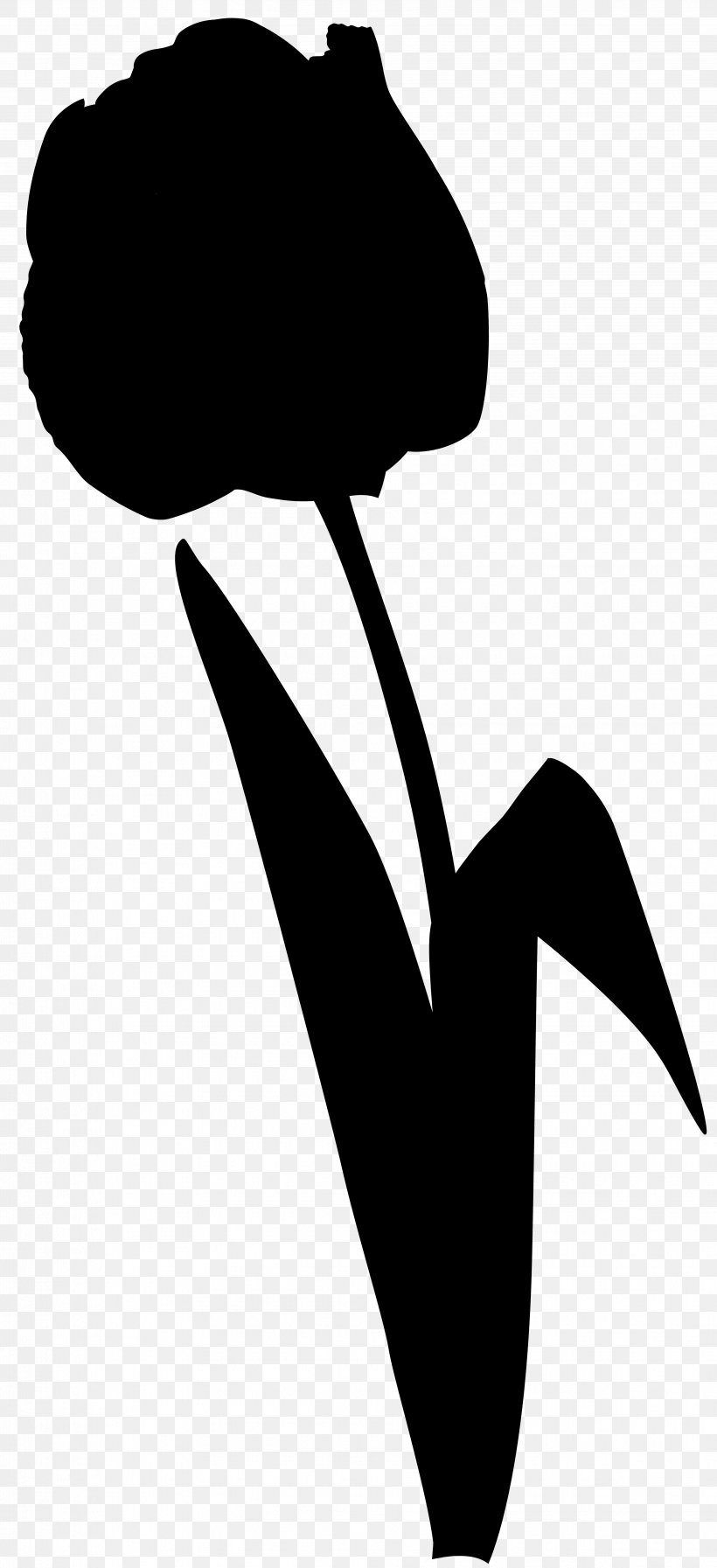 Clip Art Flowering Plant Silhouette Plants, PNG, 3657x8000px, Flower, Blackandwhite, Botany, Flowering Plant, Logo Download Free