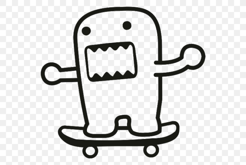 Domo Sticker Decal Clip Art, PNG, 550x550px, Domo, Art, Bathroom Accessory, Black And White, Decal Download Free