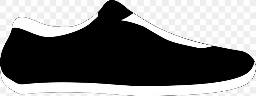 White Line Shoe Walking Clip Art, PNG, 2400x903px, White, Area, Black, Black And White, Brand Download Free