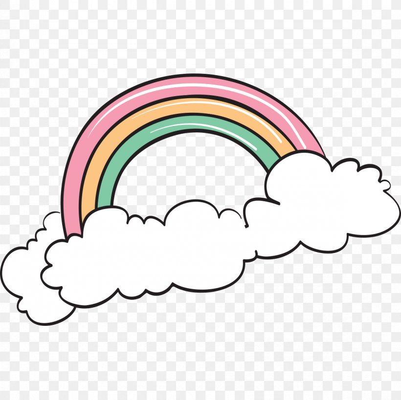 Cartoon Rainbow Drawing Clip Art, PNG, 1181x1181px, Cartoon, Area, Cloud Iridescence, Drawing, Pink Download Free