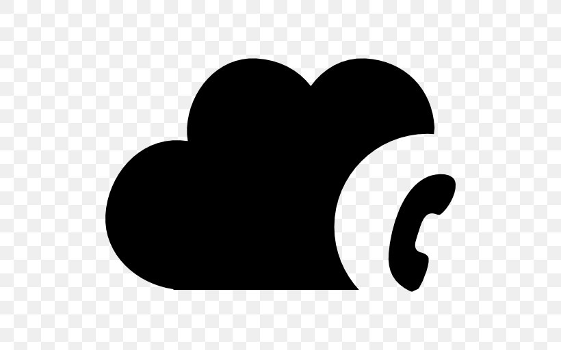 Cloud Computing Telephone Internet Symbol, PNG, 512x512px, Cloud Computing, Black, Black And White, Data, Heart Download Free