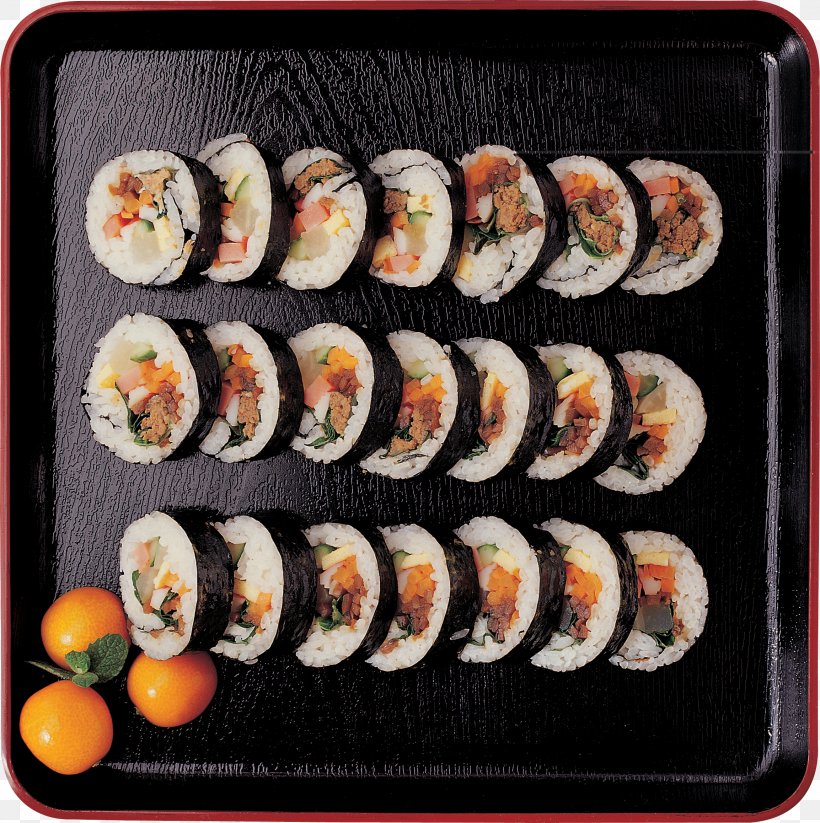 Sushi California Roll Gimbap Japanese Cuisine Sashimi, PNG, 2307x2316px, Sushi, Appetizer, Asian Food, California Roll, Comfort Food Download Free
