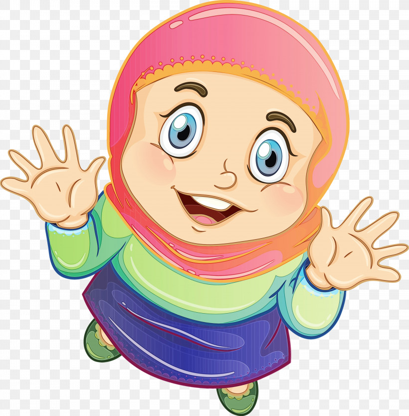 Cartoon Finger Gesture Child Thumb, PNG, 2952x3000px, Muslim People, Cartoon, Child, Finger, Gesture Download Free