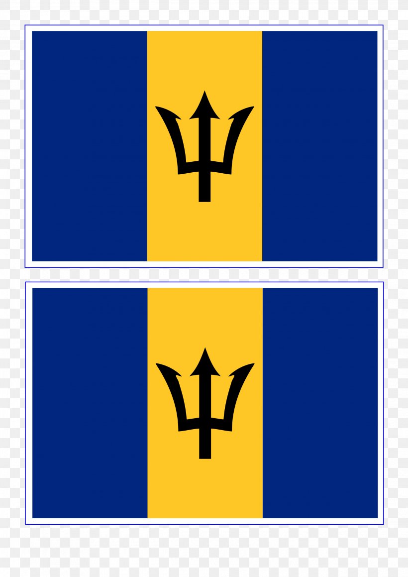 Flag Of Barbados Flags And Capitals Of The World Quiz, PNG, 2480x3508px, Flag Of Barbados, Area, Barbados, Brand, Flag Download Free
