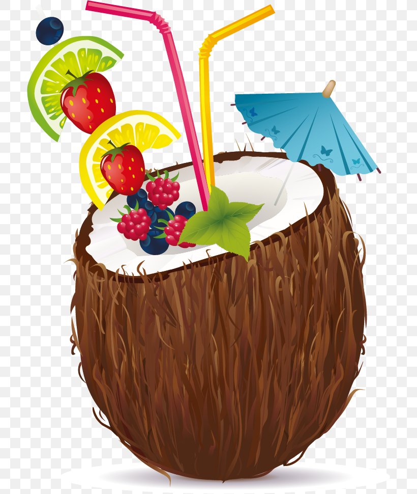 Juice Cocktail Coconut Water Coconut Milk Clip Art, PNG, 714x970px, Juice, Arecaceae, Cake, Chocolate Cake, Cocktail Download Free