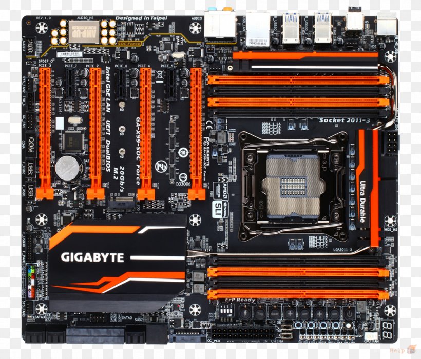 Motherboard LGA 2011 LGA 1150 Intel X99 Gigabyte Technology, PNG, 1000x854px, Motherboard, Central Processing Unit, Chipset, Computer, Computer Case Download Free