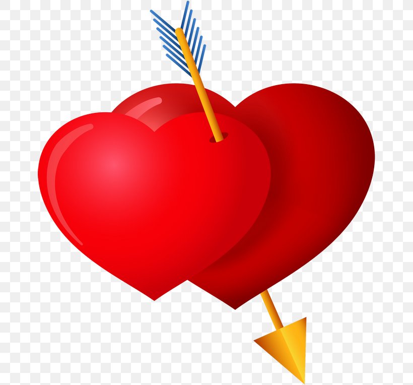 Red Heart Arrow Clip Art, PNG, 670x764px, Watercolor, Cartoon, Flower, Frame, Heart Download Free