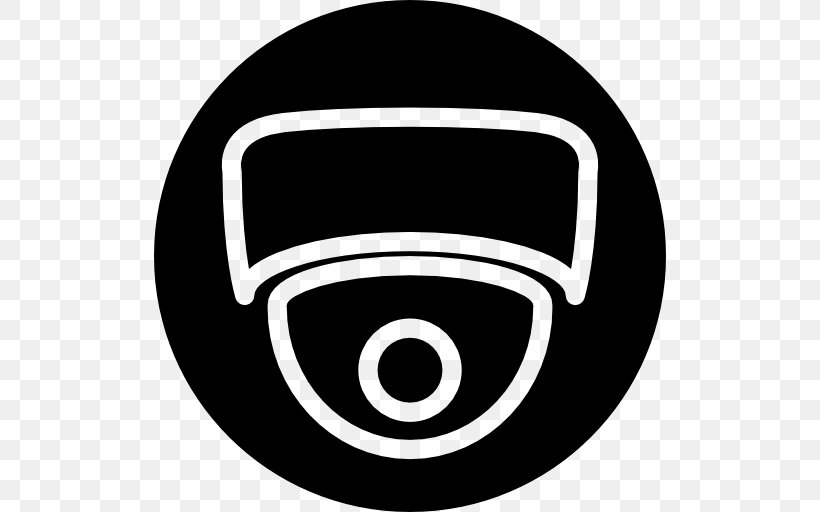 Closed-circuit Television Surveillance Symbol, PNG, 512x512px, Closedcircuit Television, Black, Black And White, Brand, Camera Download Free