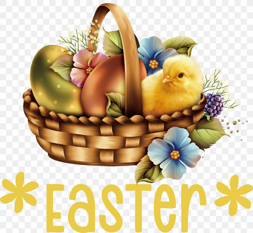 Happy Easter, PNG, 3031x2791px, Happy Easter, Chocolate Bunny, Easter Basket, Easter Bunny, Easter Egg Download Free
