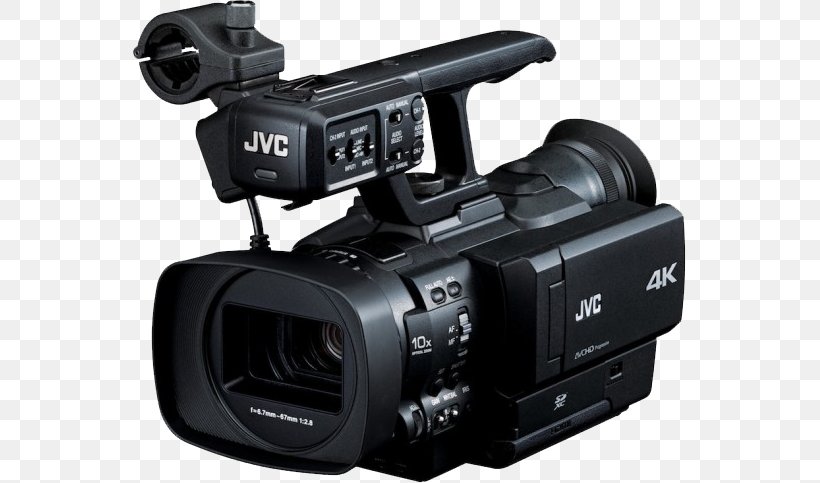 JVC GY-HMQ10 Compact 4K Camcorder With AVCHD Ex-Demo 32537 Video Cameras JVC GY-HM200 Professional Video Camera, PNG, 553x483px, 4k Resolution, Video Cameras, Camera, Camera Accessory, Camera Lens Download Free