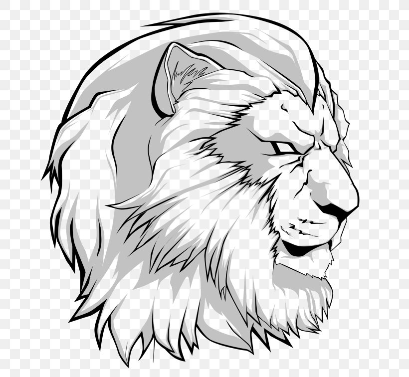 Lionhead Rabbit Cougar Drawing Clip Art, PNG, 755x756px, Lionhead Rabbit, Art, Artwork, Big Cats, Black And White Download Free