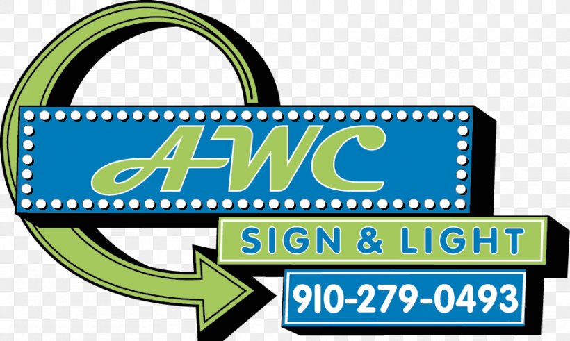 AWC Sign & Light Wave Brand Fluorescence, PNG, 909x545px, Light, Area, Brand, Business, Contractor Download Free