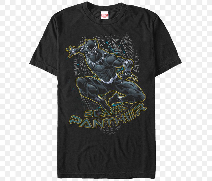 Black Panther Printed T-shirt Hoodie, PNG, 600x697px, Black Panther, Active Shirt, Black, Bluza, Brand Download Free