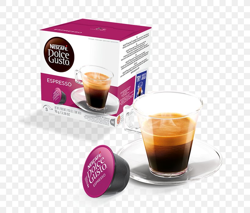 Dolce Gusto Ristretto Instant Coffee Espresso, PNG, 700x700px, Dolce Gusto, Cafe, Caffeine, Coffee, Coffee Bean Download Free