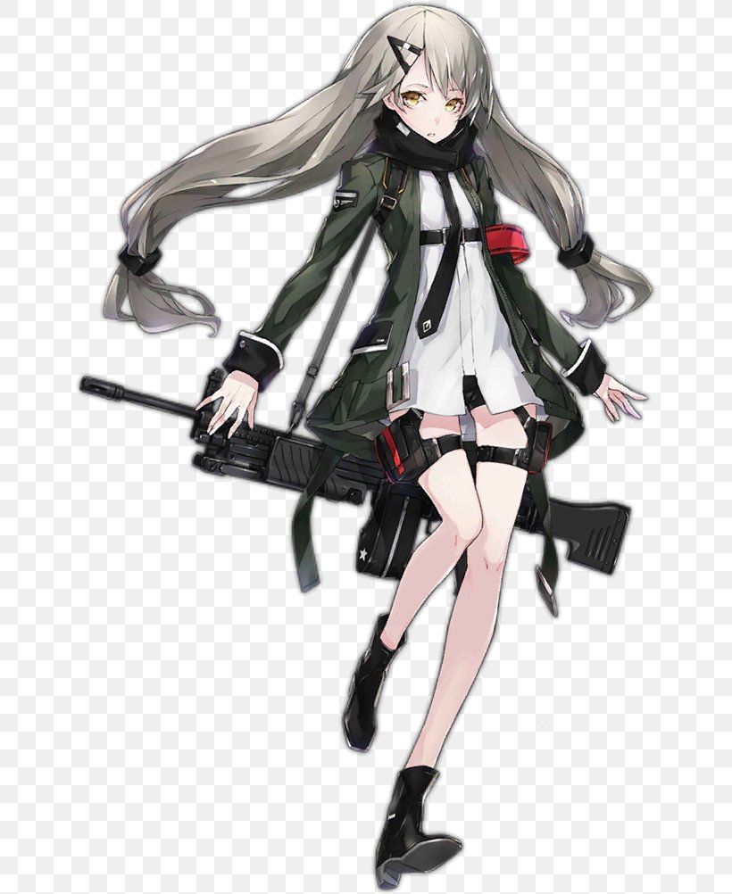 Girls' Frontline Canities Hair Grey Heckler & Koch MG4, PNG, 651x1002px, Watercolor, Cartoon, Flower, Frame, Heart Download Free